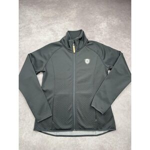 Horseware Ireland Jacket Womens Small Black Full Zip Softshell Fleece Lined HW